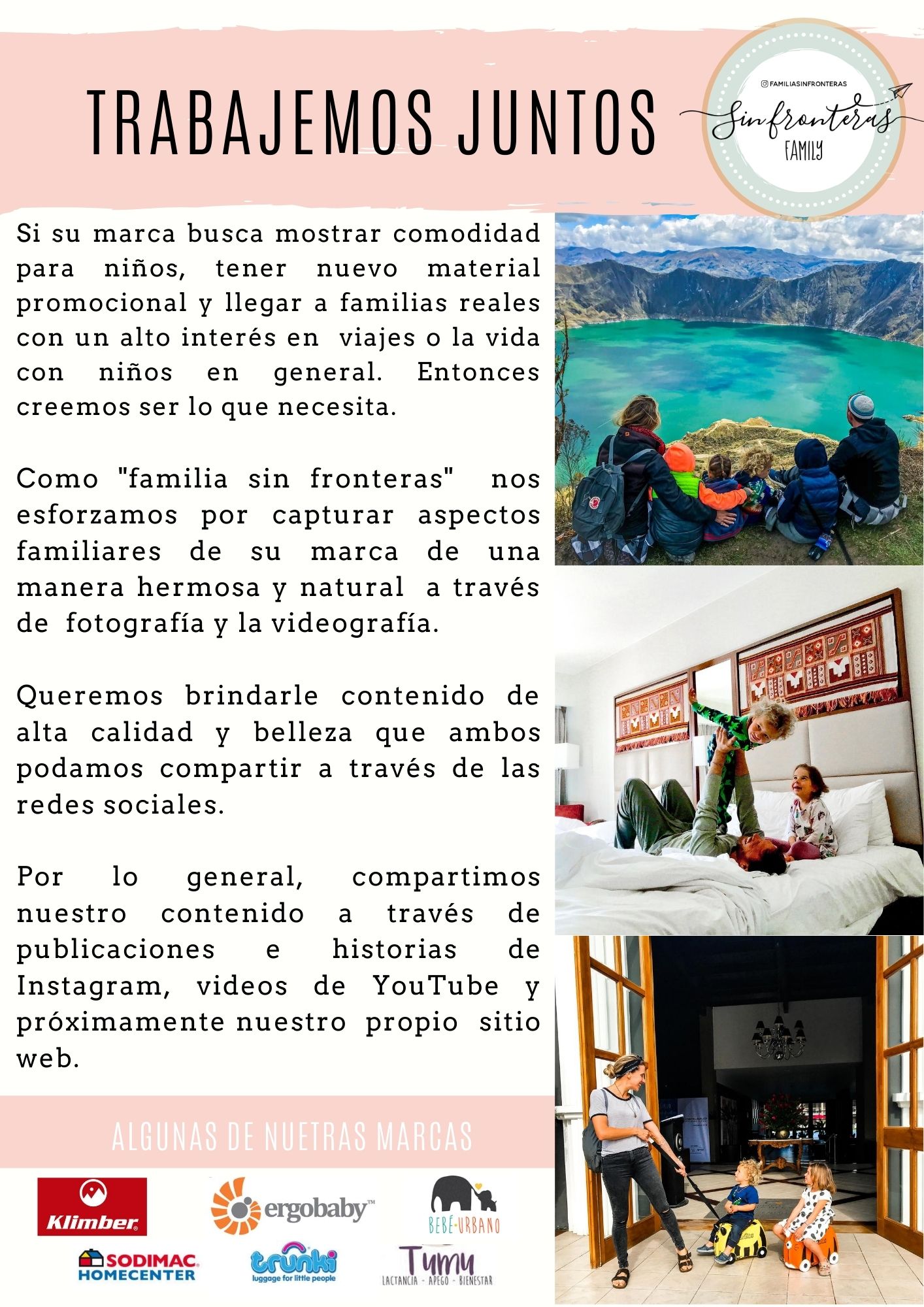 media kit viajes travel family